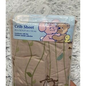 Small wonders baby crib sheet‎ monkey